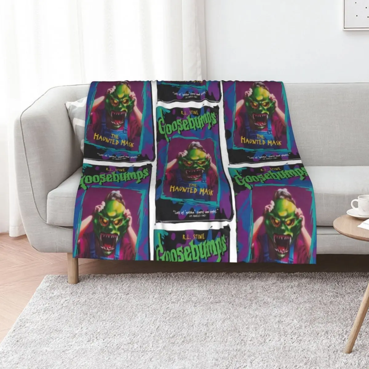 

Goosebumps Throw Blanket bed plaid Retros christmas gifts Vintage Blankets