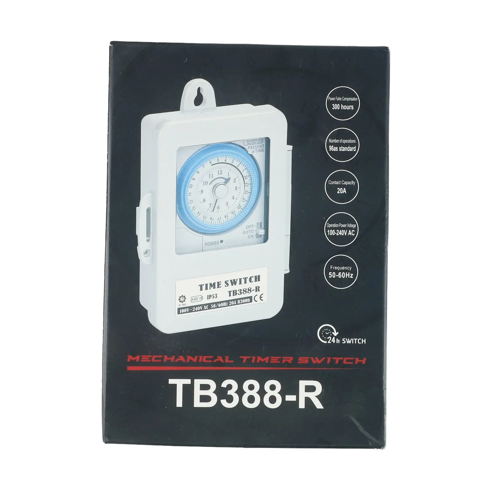

Mechanical Timer Switch AC100~250V 20A Designed for Waterproof Applications in Aquatic Breeding and Irrigation