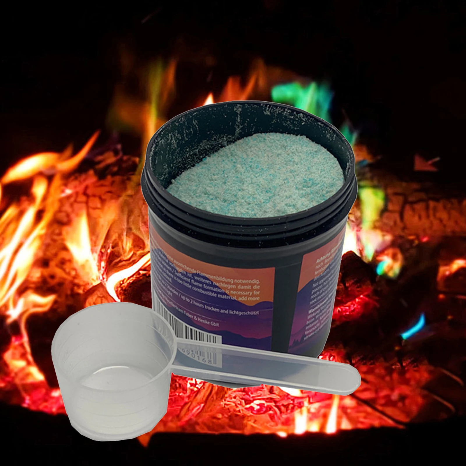 250g Magic Fire Powder Convenient Magic Flame Discoloration Agent Atmosphere Props for Fire Pits Fireplace Camping Supply