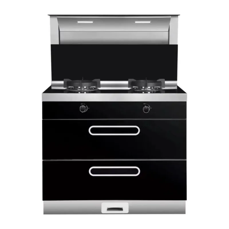 

Smart home gas stove set Multifunctional integrated electric stove with range hood Dishwasher cabinet