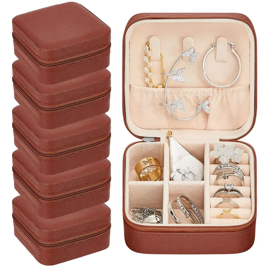 

Набор из 12 дорожных шкатулок для украшений, подарки для подружек невесты, оптовые дорожные футляры для украшений, маленькие органайзеры для драгоценностей, мини-аксессуары, украшения