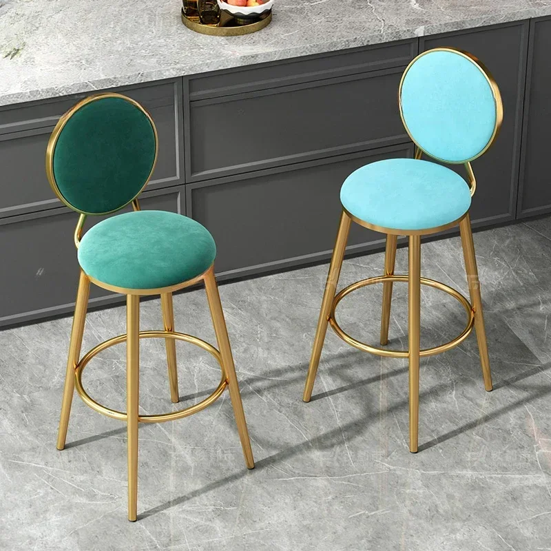 

Bar Stools Chair Iron Counter Kitchen Stools Outdoor Bar Furniture Nordic Armchair Sillas Para Comedor Waiting Designer Metal