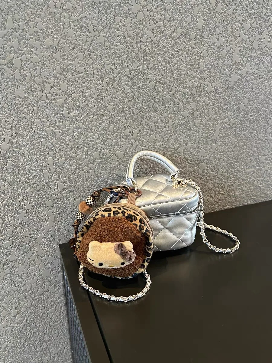 Ultra süßes Plüschtier, kreative Geldbörse, Handyhülle, Charm-Minitasche, kleine Tasche, geeignet für die Aufbewahrung von Kopfhörern