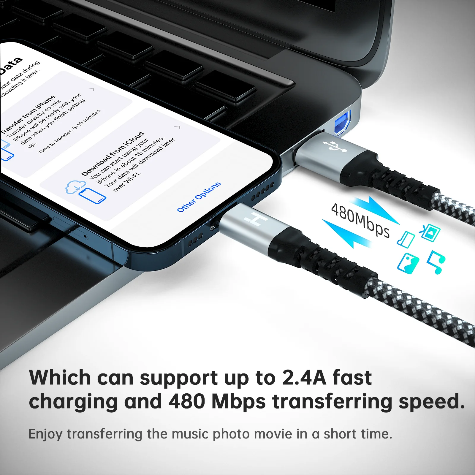 6ft 10ft for iPhone Charger data Cable [Apple MFi Certified] USB Lightning iPhone 13 12 11 xs xr 8 7 6s ipad etc fast Charging