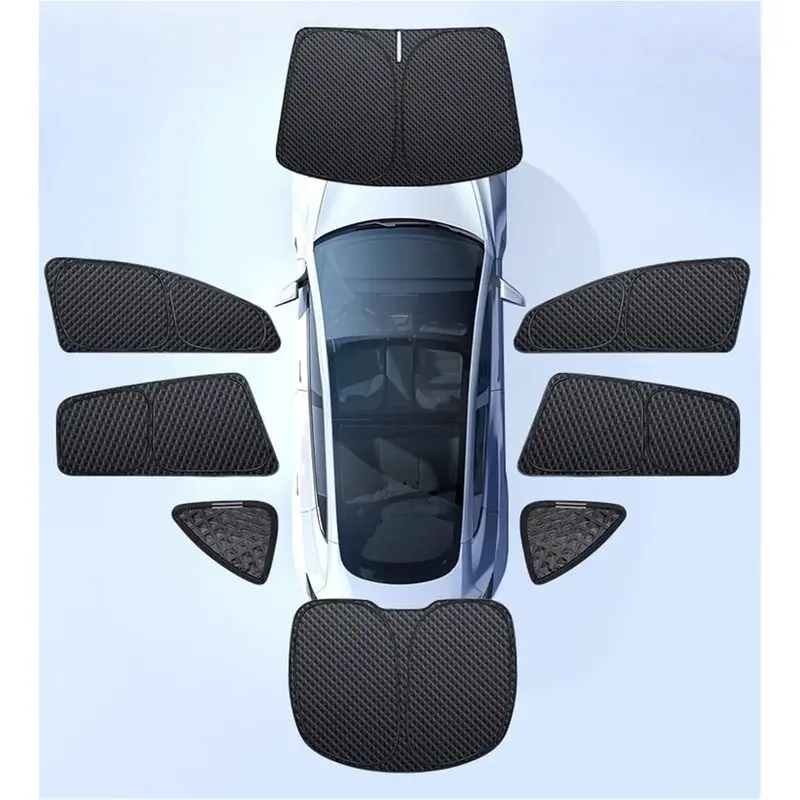 for Tesla Model Y Juniper 2025 Window Sunshade 3 Highland 2024 Windshield Sun Shade Protection Shading Net Accessories