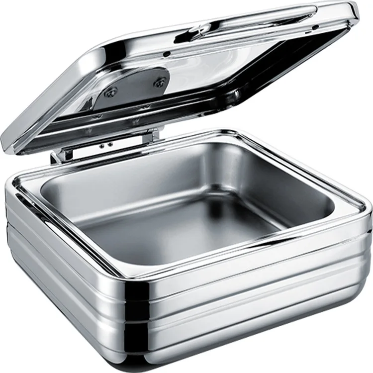 Edelstahl-Buffetofen, elektrische Heizung, visueller Flip-Hotel-Geschirr, Buffet-Isolierofen