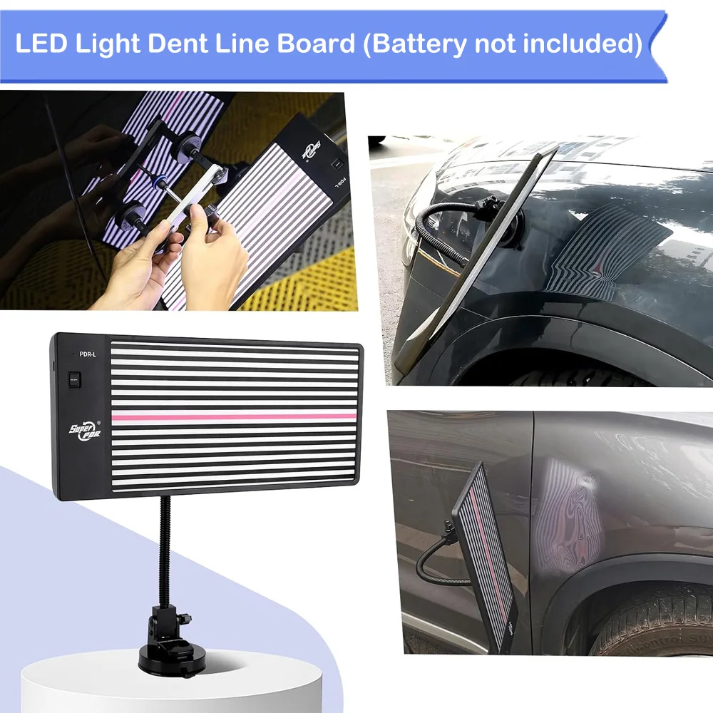 Super PDR Car Body Paintless Dent Repair Tool Auto Hail Dent Removal Kits Professional Dent Puller Tools