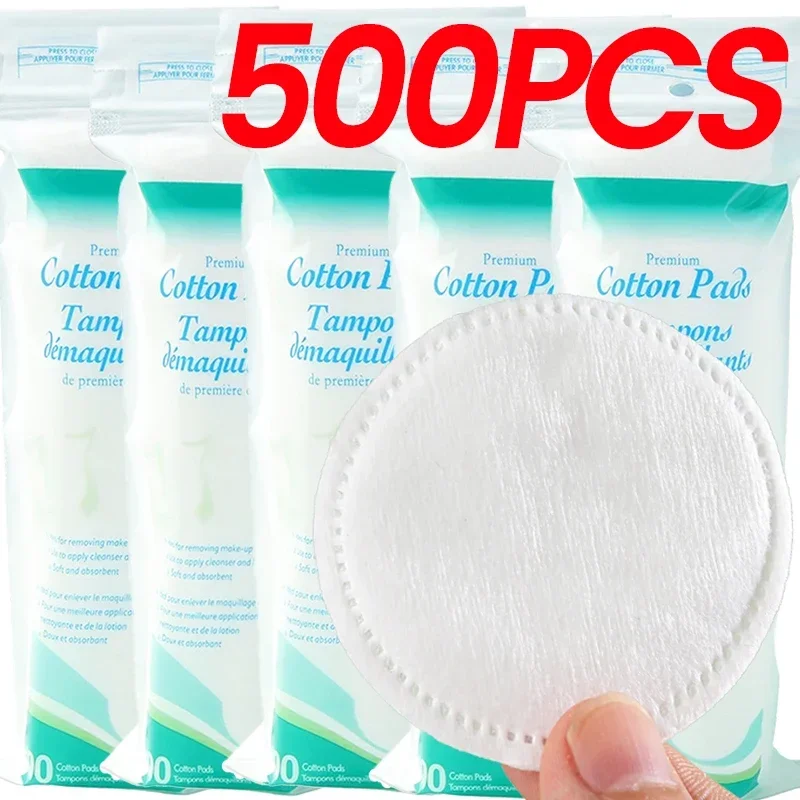 Einweg-Kosmetiktücher, 100 Stück, Nagelkunst-Reinigungspads, weiche, runde Wattepads für den täglichen Gebrauch, Gesichtsreinigungstücher, Make-up-Entferner