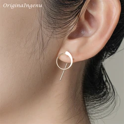 925 Silver Real Piercing Earrings Handmade Jewelry Gold Filled Jewelry Punk Oorbellen Boho Minimalist Earrings for Women