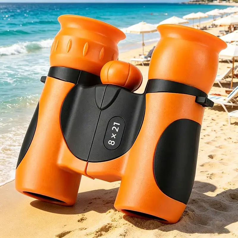 

8x21 Kids Binoculars Compact High Resolution HD Shockproof Binoculars Gift For Boys Girls Travel Hiking Camping Telescope