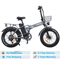 DRVETION – 20-inch foldable AT20 electric bicycle, 750W, 48V, 20AH electric off-road mountain snow bike, EU stock