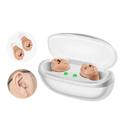 Mini Rechargeable Hearing Aid Digital ITE Hearing Aids Adjustable Tone Sound Amplifier Portable Elderly Digital Hearing Aid