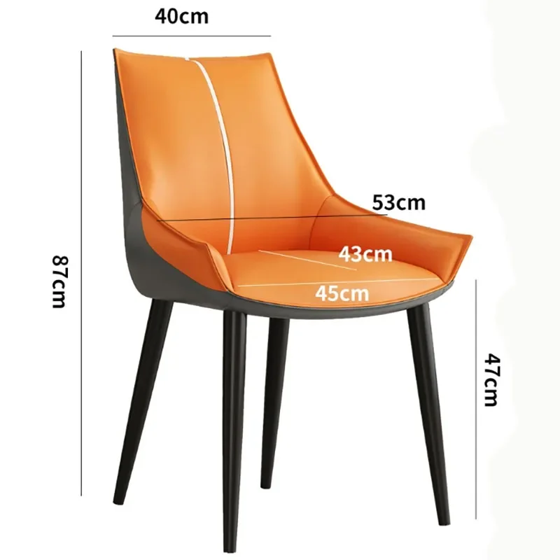 Nordic Vintage Dining Chairs European Beautiful Luxury Upholstered Dining Chairs Simple Modern Sillas De Comedor Home Furnitures