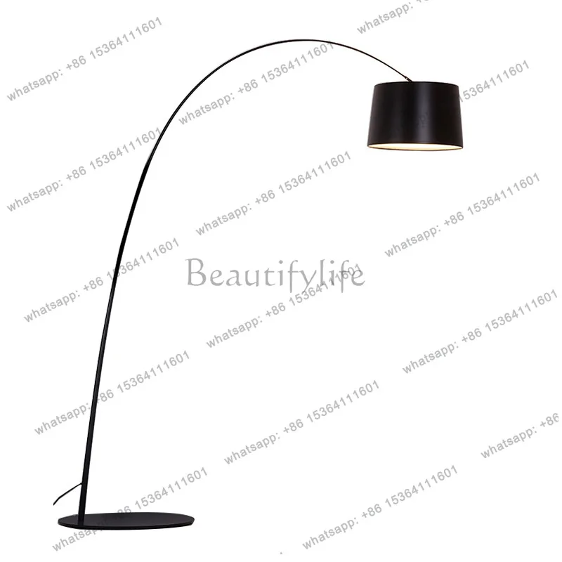 Nordic creative simple sofa living room study bedroom designer vertical fishing large floor luminous ornament