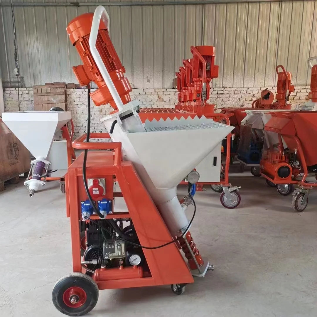 Dry Powder Plaster Spraying Machine Gypsum Base Spray Plastering