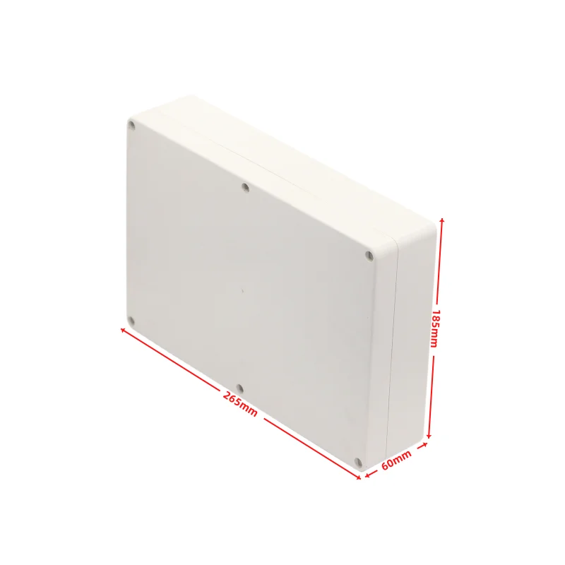 1pcs 265x185x60mm Plastic housing Security power supply housing Electronic instrument housing Outdoor wiring waterproof box