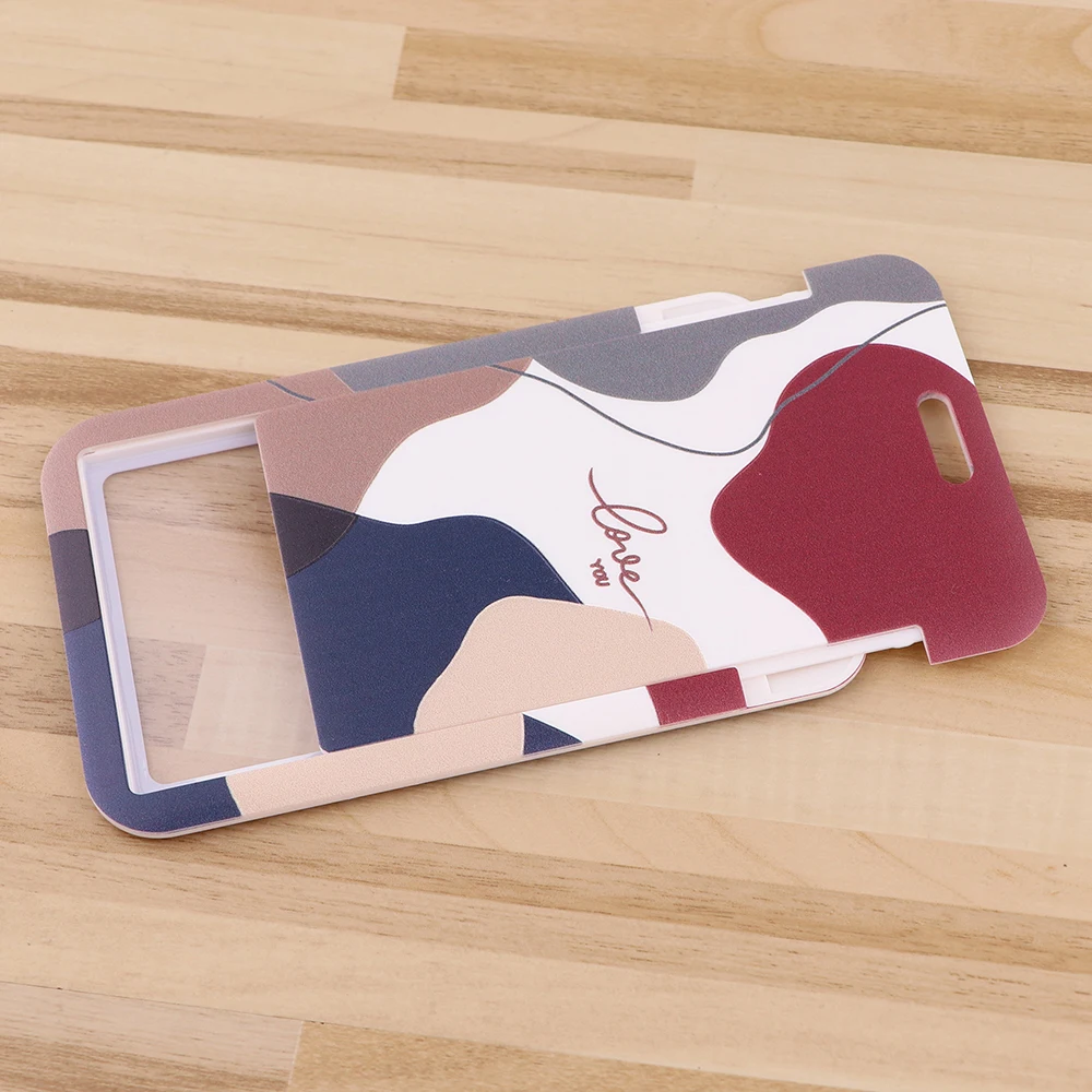 Ransitute R2754 Simple Love Bank Credit Card Holder Wallet Bus ID Name Work Card Holder For Student Card Cover Business Card