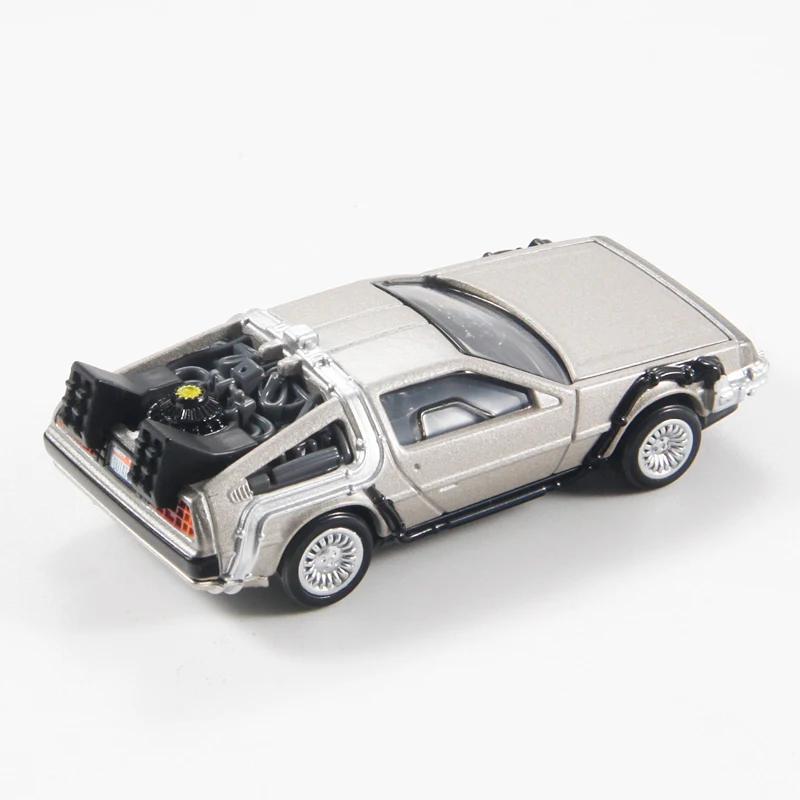 TAKARA TOMY-Modelo de metal fundido, veículos de brinquedo, Back to Future, DMC, TPU07-186915, 1:64