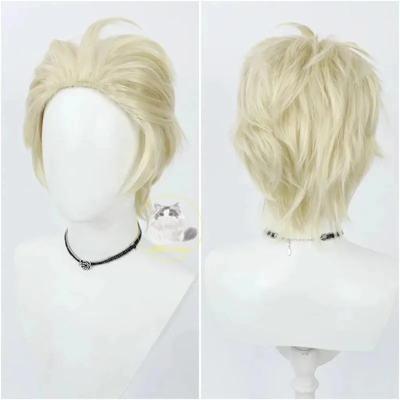 2025 Hazbin Lucifer Anime Hotel Morningstar Cosplay disfraz peluca papá traje blanco diablo infierno fiesta de Halloween hombres adultos Co