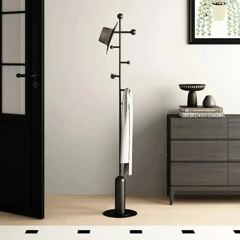 P1 Minimalist Hanging Coat Racks Hall Tree Garment Standing Wall Coat Racks Metal Space Saving Porte Manteau Lounge Suite