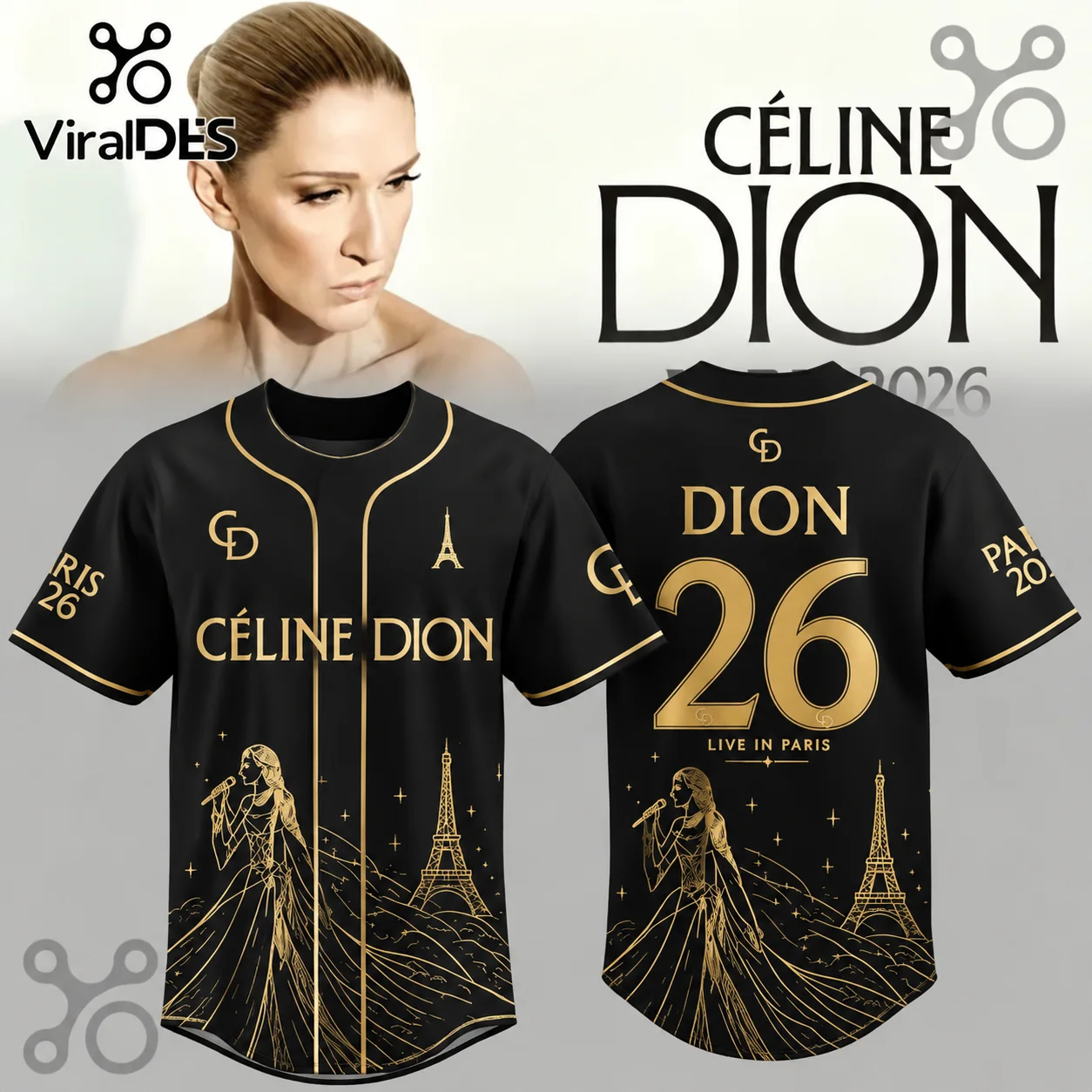 New Celine Dion Paris 2026 Fan Tour Gift Quick Drying T-shirt Men Women 2026 New Men's T-shirt Streetwear Tees Family Matching