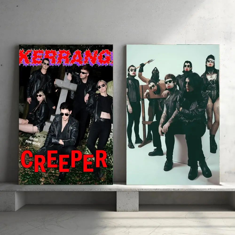 Horror Rock Band C-Creeper band-d Poster HD Wall Art Print, Self-adhesive Poster Sticker, Aesthetic Home Decor