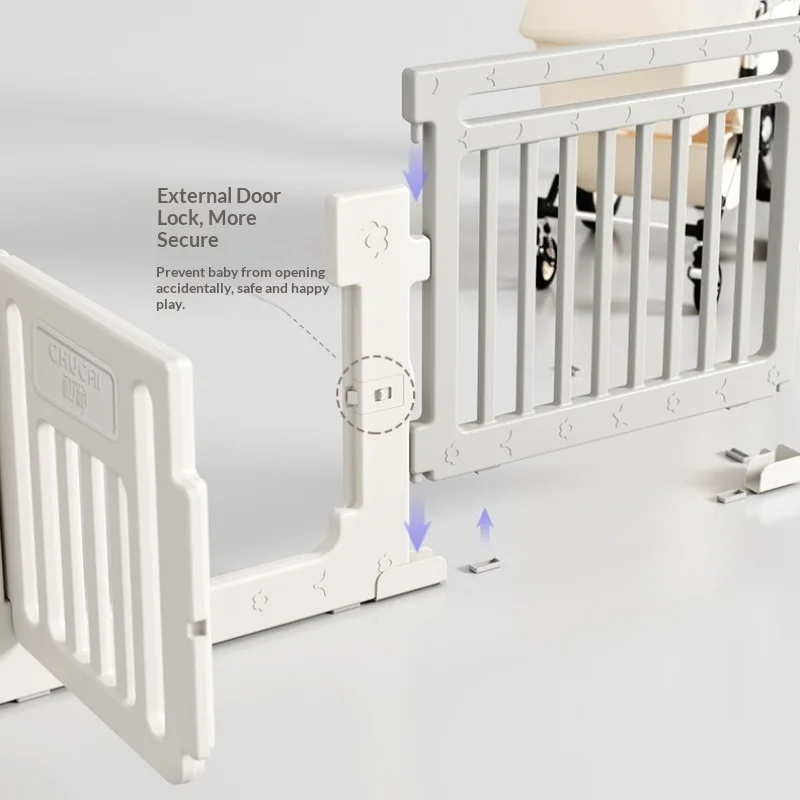 Baby Playpen Portable Foldable Safety Fence Indoor Play Yard Crawling Mat Toddler Gate Non Toxic Foam Easy Assembly Home Fence