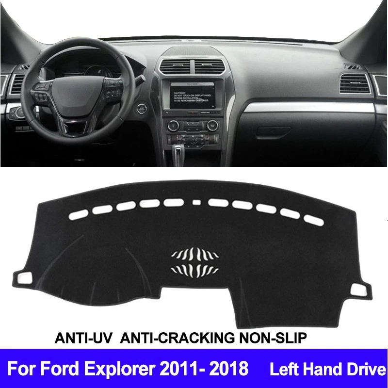 

For Ford Explorer 2011 2012 2013 2014 2015 2016 2017 2018 Car Dashboard Cover Dash Mat Dash Pad Carpet Dashmat Anti-UV