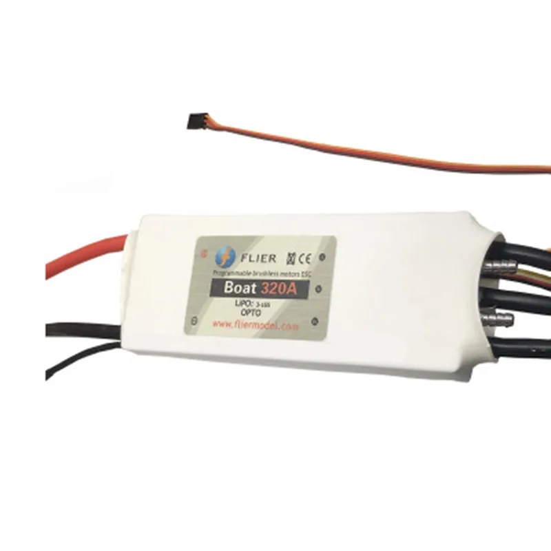 

FATJAY FLIER 320A ESC 16S с водяным охлаждением, сильноточное напряжение, бесщеточный электронный регулятор скорости для радиоуправляемой лодки, доски для серфинга