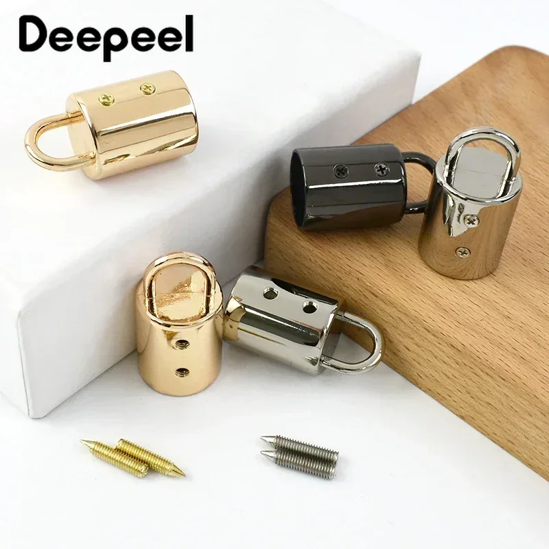 5/10/20Pcs Deepeel 14mm Metal Bag Buckle Handbag Strap Tassel Cap Clasp Hook Connector Hanger Rope Lock DIY Hardware Accessories