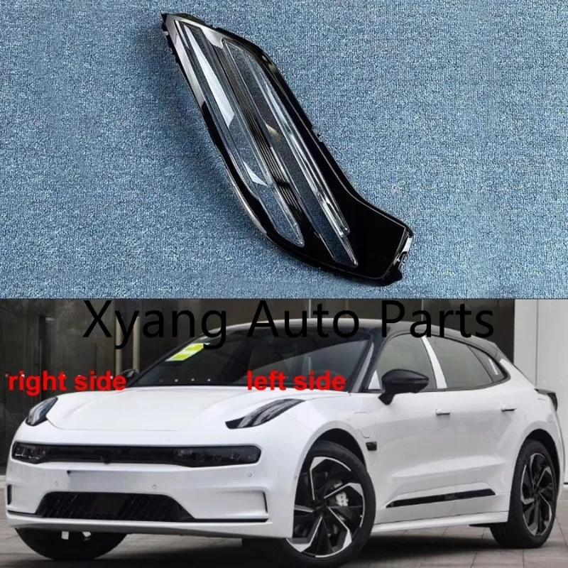 

For Zeekr 001 2021 2022 2023 Daytime Running Light Cover Transparent Lampshade Headlamp Shell Plexiglass Replace Original Lens