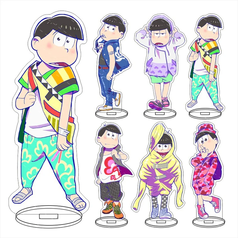 Soporte acrílico Mr. Osomatsu, placa de soporte de figura Osomatsu Karamatsu Choromatsu, accesorios de decoración para Cosplay, regalos para seguidores de dibujos animados