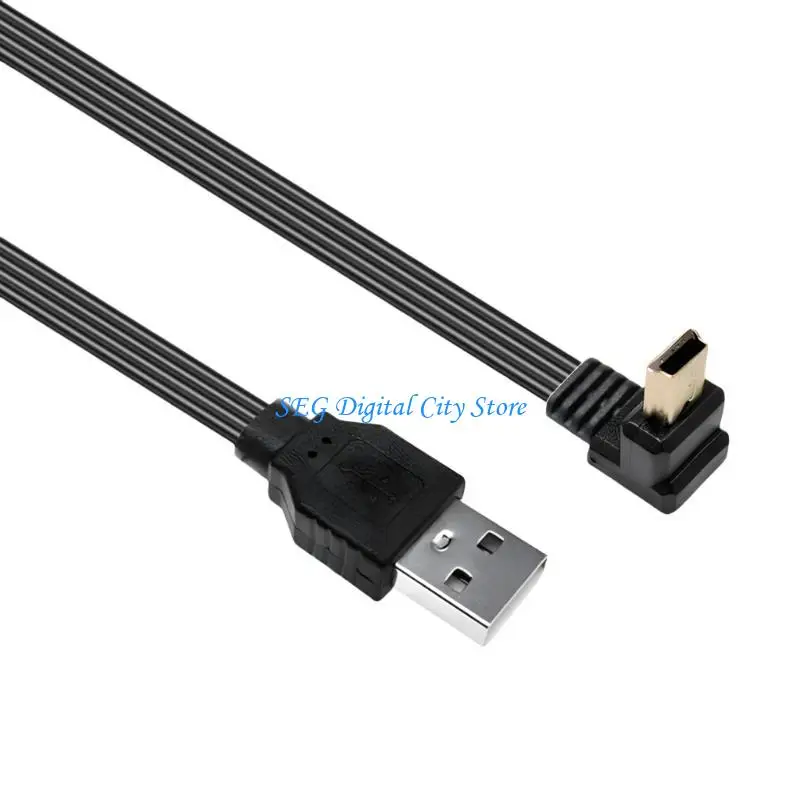 

U75B 90 Degree USB 2.0 To Mini USB Data Cable For Smartphones And Tablets