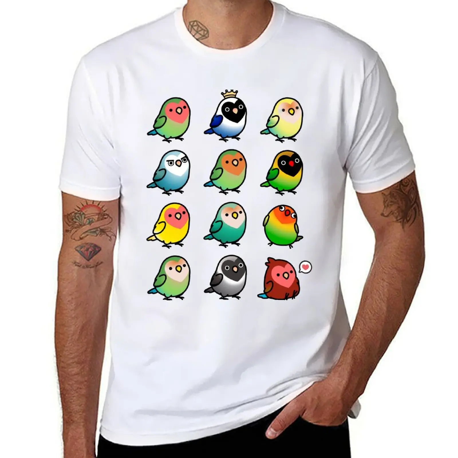 

Chubby Lovebirds T-Shirt man t shirts for men casual t shirts for man cotton T-Shirt