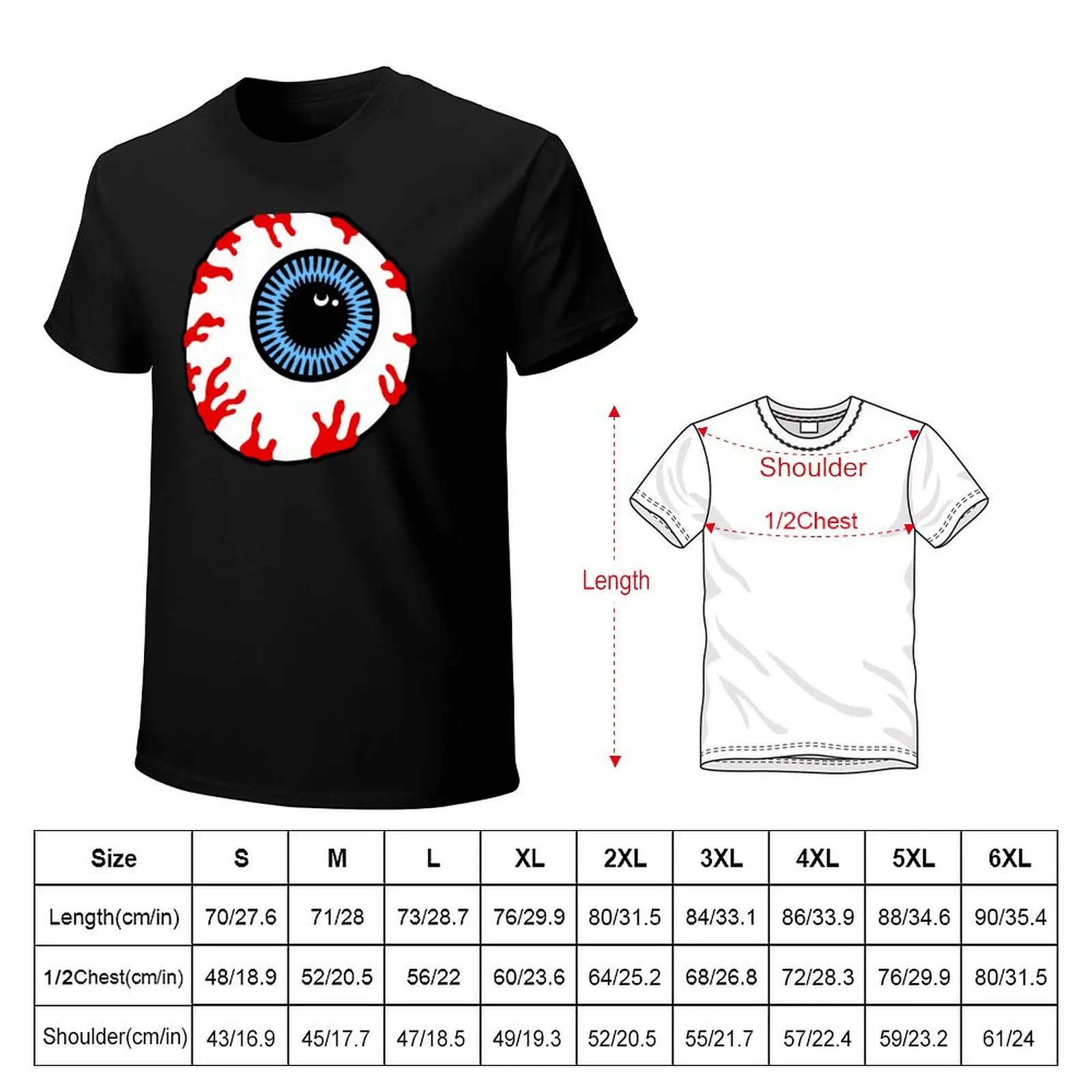 Eyeball T-Shirt Retro Style Print Casual Top