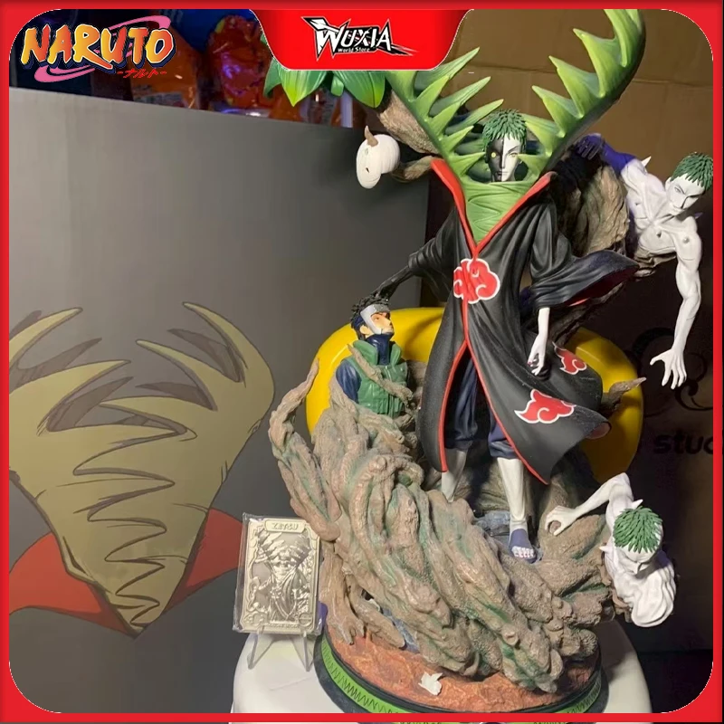 38 سنتيمتر ناروتو Akatsuki Zetsu المزدوج الوجه الشكل كول بولي كلوريد الفينيل نموذج تمثال أنيمي تحصيل عيد الميلاد عيد الميلاد محاصر دمى هدايا لمحبي