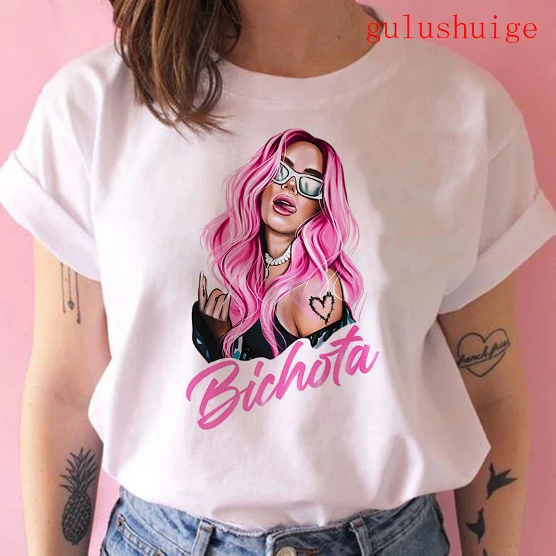 Fashion Manana Sera Bonito Bichota Karol G T Shirt Women Short Sleeve Woman Graphic T Shirts O Neck Tee Trendy Clothing