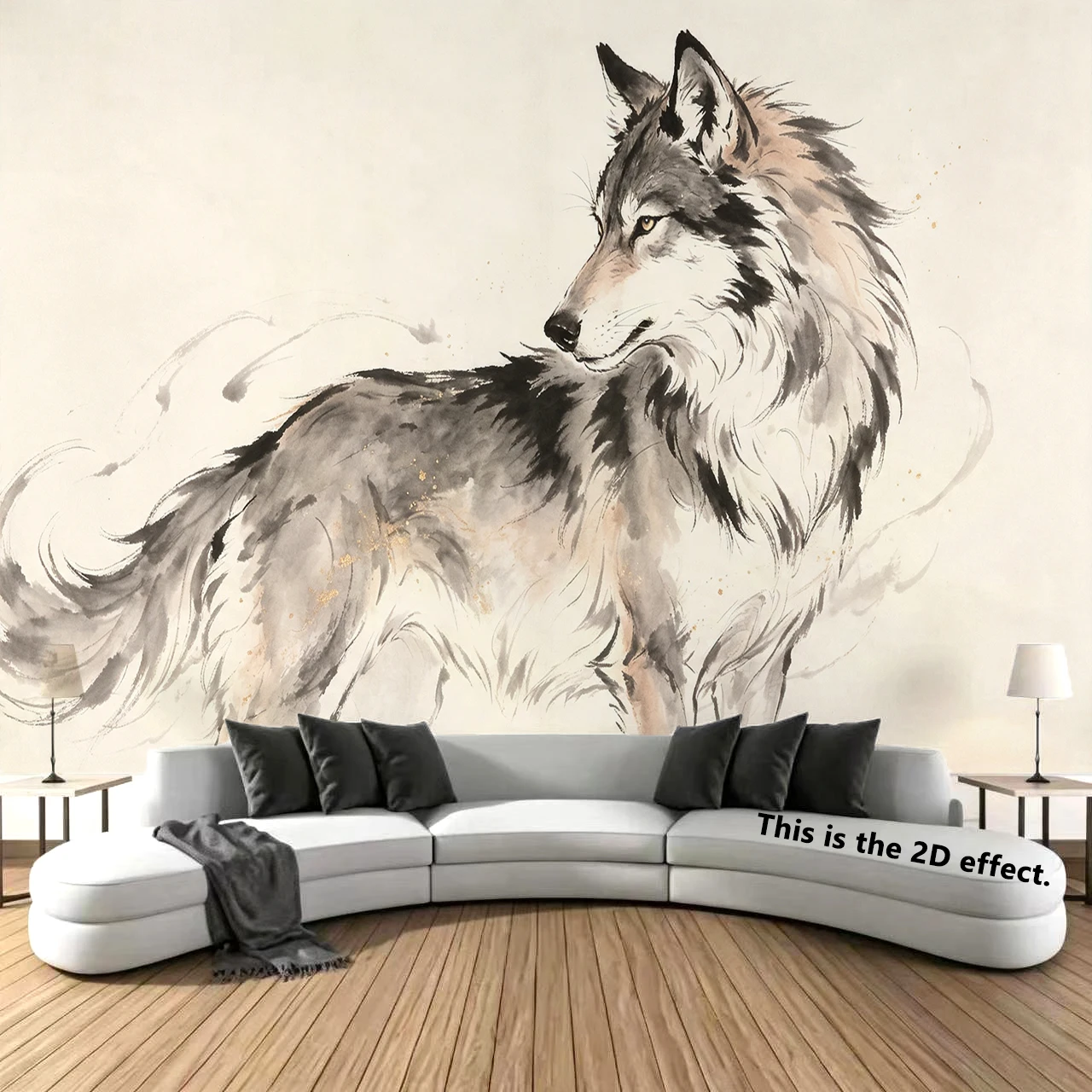 Elegant Wolf Tapestry Background Cloth Hanging Cloth Bedroom Bedside Decorative Wall Cloth Dormitory Tapestry