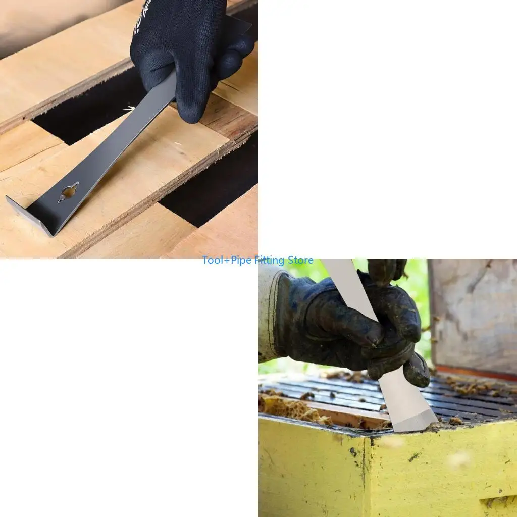 F92B 2Pcs Beekeeping Equipment Hives Scraper Tool Durable Steel Crowbars