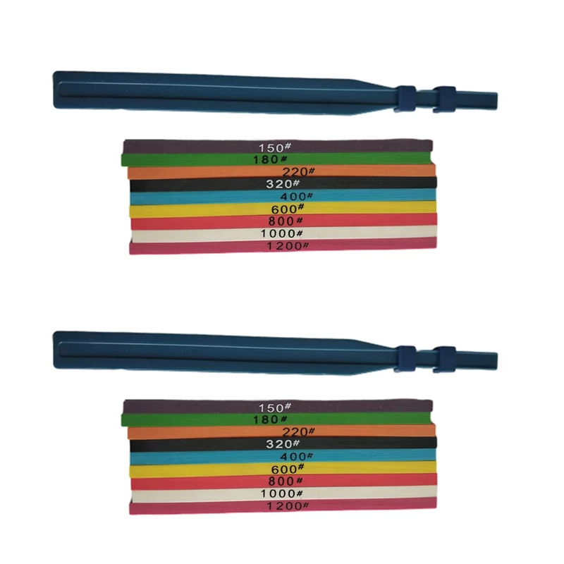 

B23B 18 Pieces 100 X 4 X 1Mm Fiber Whetstone Super Whetstone For Mold Polishing + 1 Piece Clamp Bracket