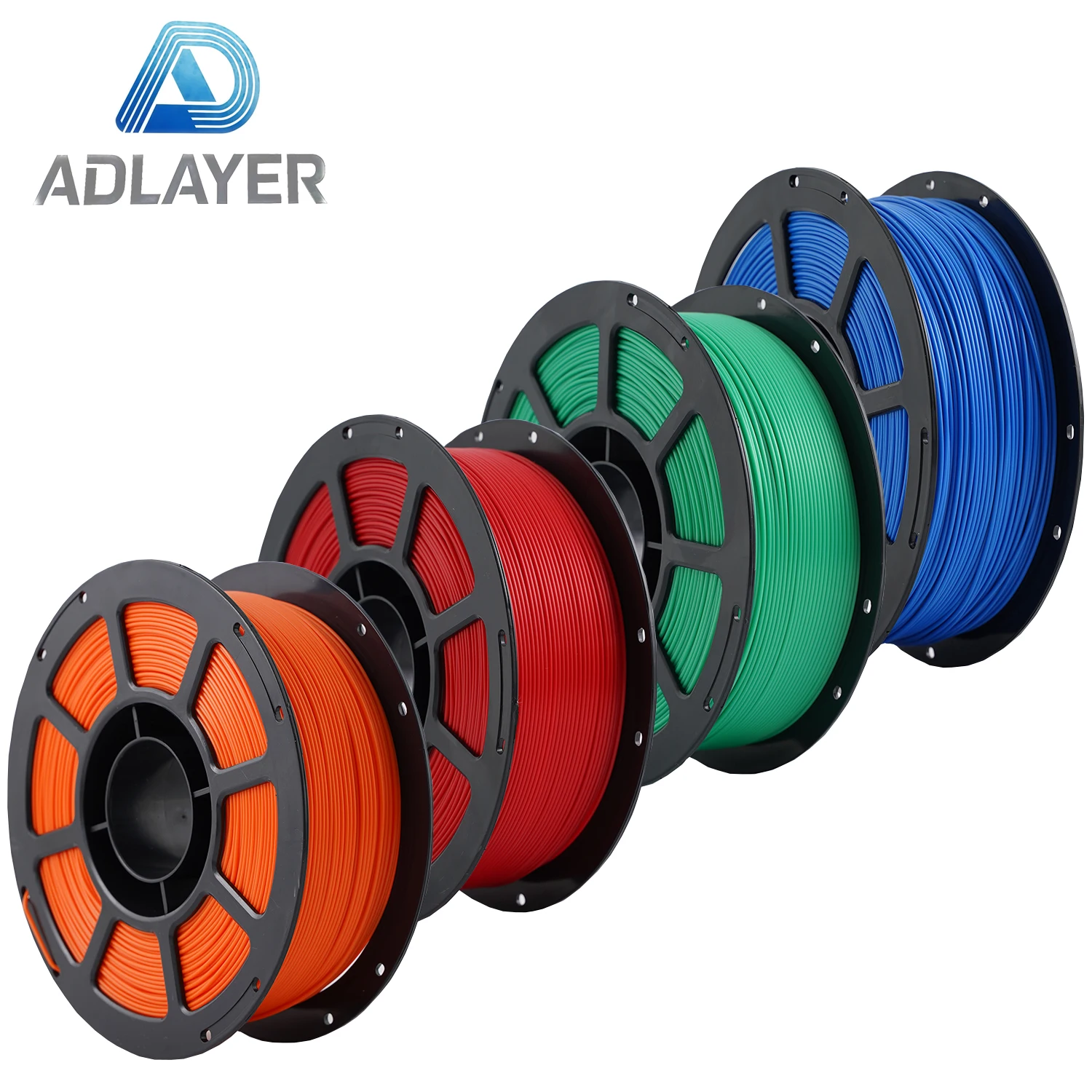 ADLAYER Upgrade PLA 3D Printer Filament Bundle, Multicolor PLA+ Filament 1.75mm, Individually Vacuum Packed, 0.25kg per Spool, Dimensional Accuracy +/- 0.02 mm, Fit Most FDM 3D Printers, 1kg Spool (2.2lbs)