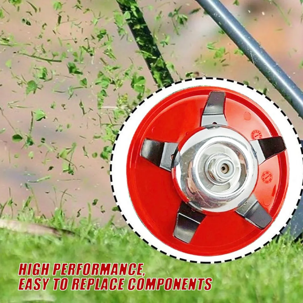 Universal Multi-functional Trimmer Head for Lawn Mower Garden Tool Parts Brush Weed Cutter Blades Steel Hedge Grass Trimmer Head