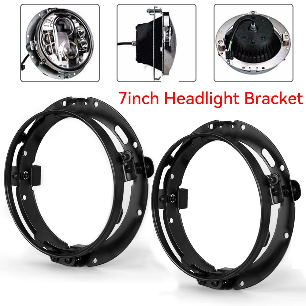 7 Inch Round LED Headlight Mounting Bracket Ring For Harley for Suzuki Motorcycle 7