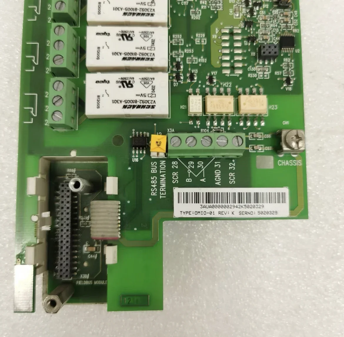 OMIO-01 Used ACS550 series CPU board terminal signal control io motherboards