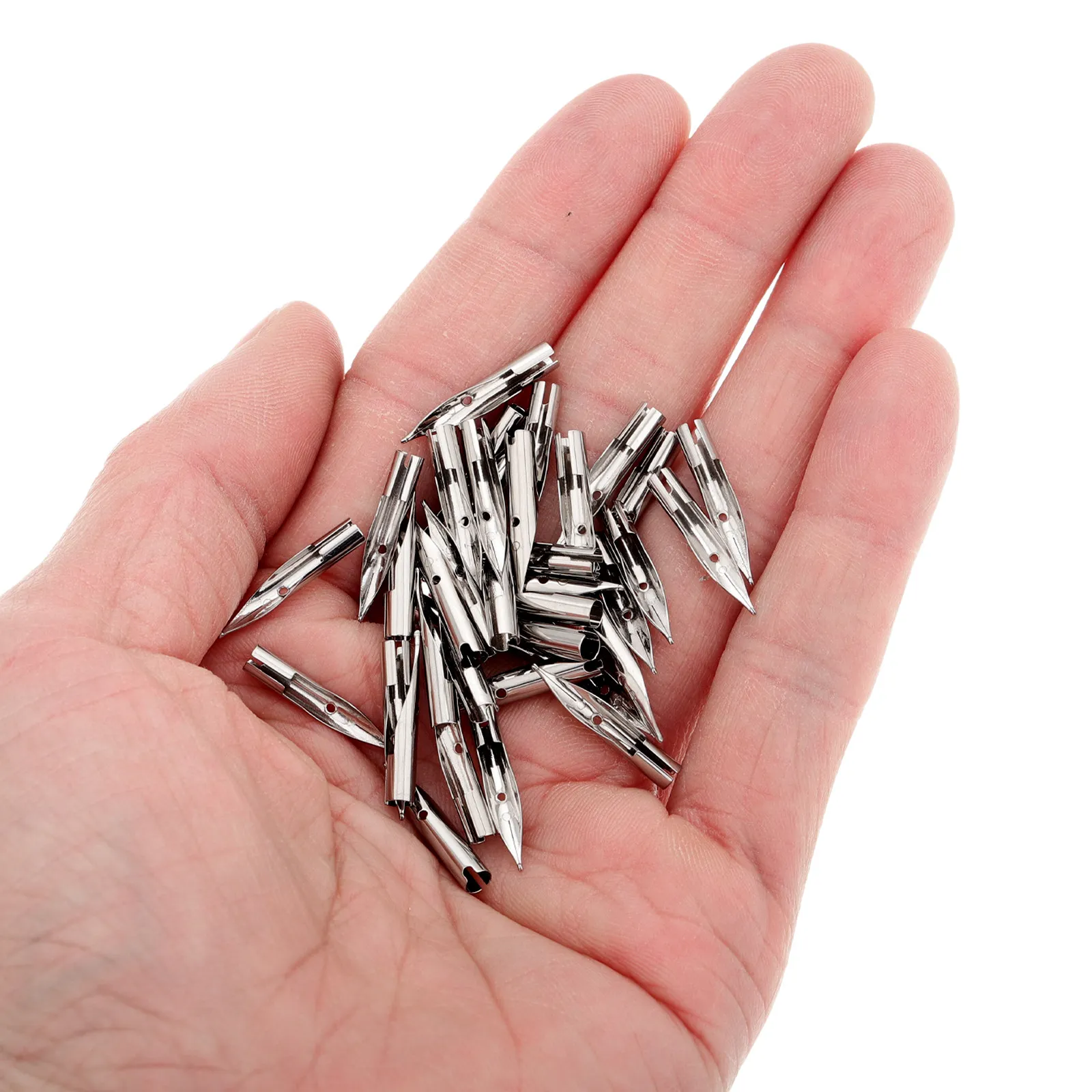 40Pcs Fountain Pen Nibs Dip Pen Calligraphy Replacement Tips 0.38 0.5mm High Precision Writing Accessories for Study Office