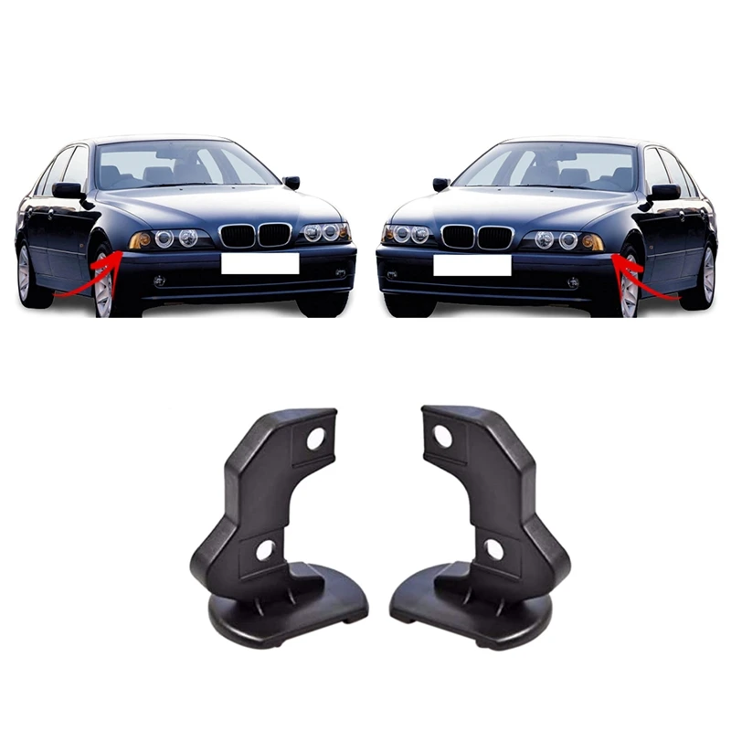 1 Pair Front Bumper Absorption Holder Supporting Bracket for - E39 520I 523I 528I 530 540I 51