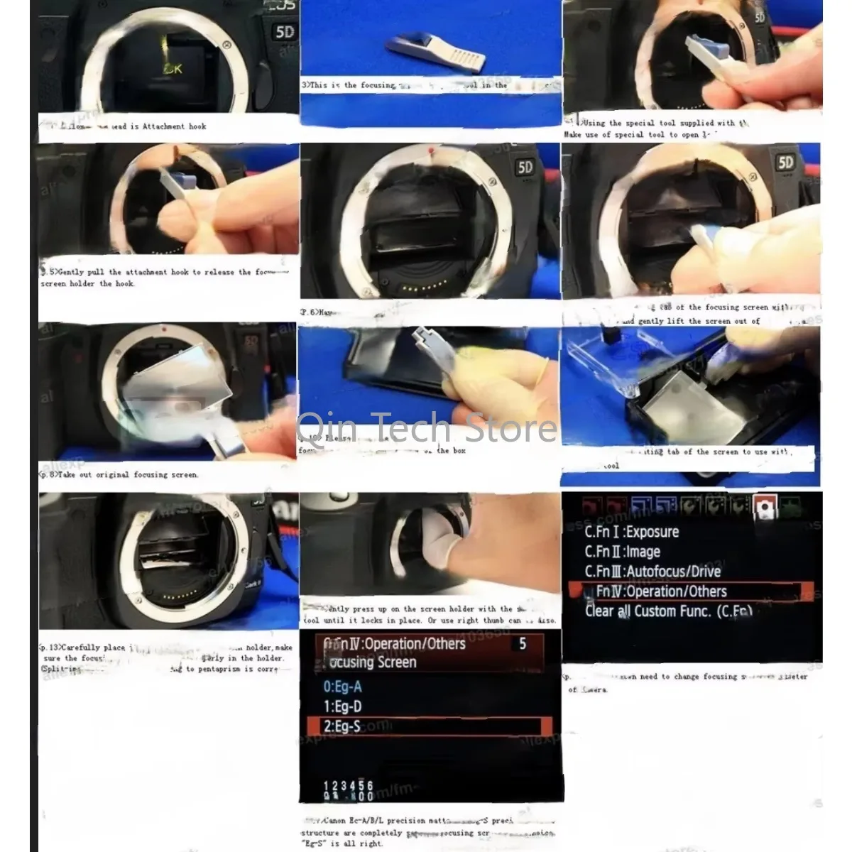 Para Nikon D5000 D3000 PR153 pantalla de enfoque de imagen dividida única de 180 grados