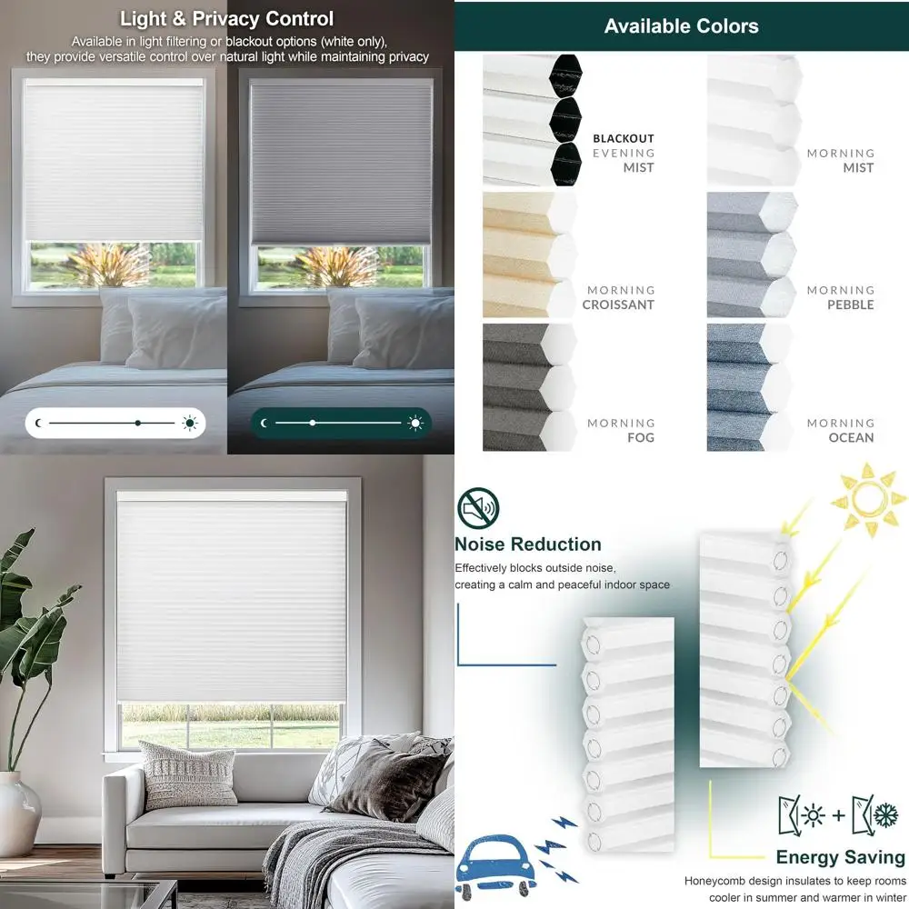 

Wireless Single Cell Privacy Shade, 34 x 72, Morning Mist