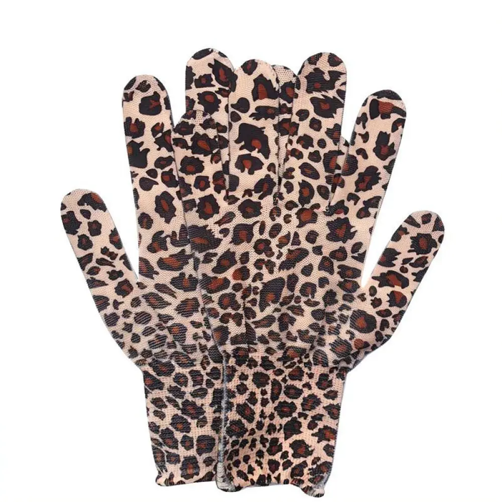 Women Floral Nylon Work Gloves For For Sunshung Thin Knitted Protective Hand Cover Gardening Home Cleaning Accessory