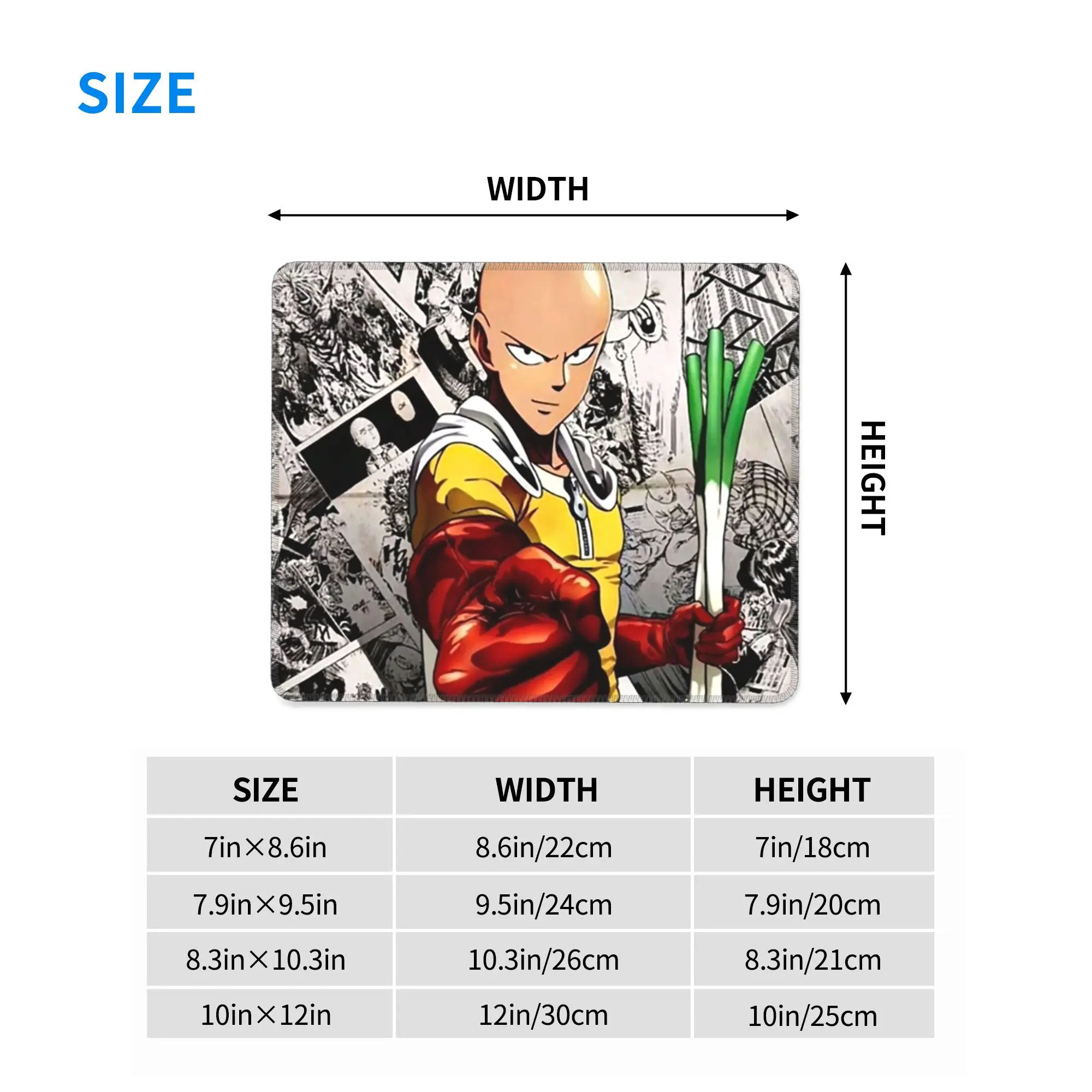 Hot-blooded anime One Punch Man Mouse Pad Computer Keyboard Mouse Mat Gamer PC Laptop Desk Mat Office Accessories Table Mats